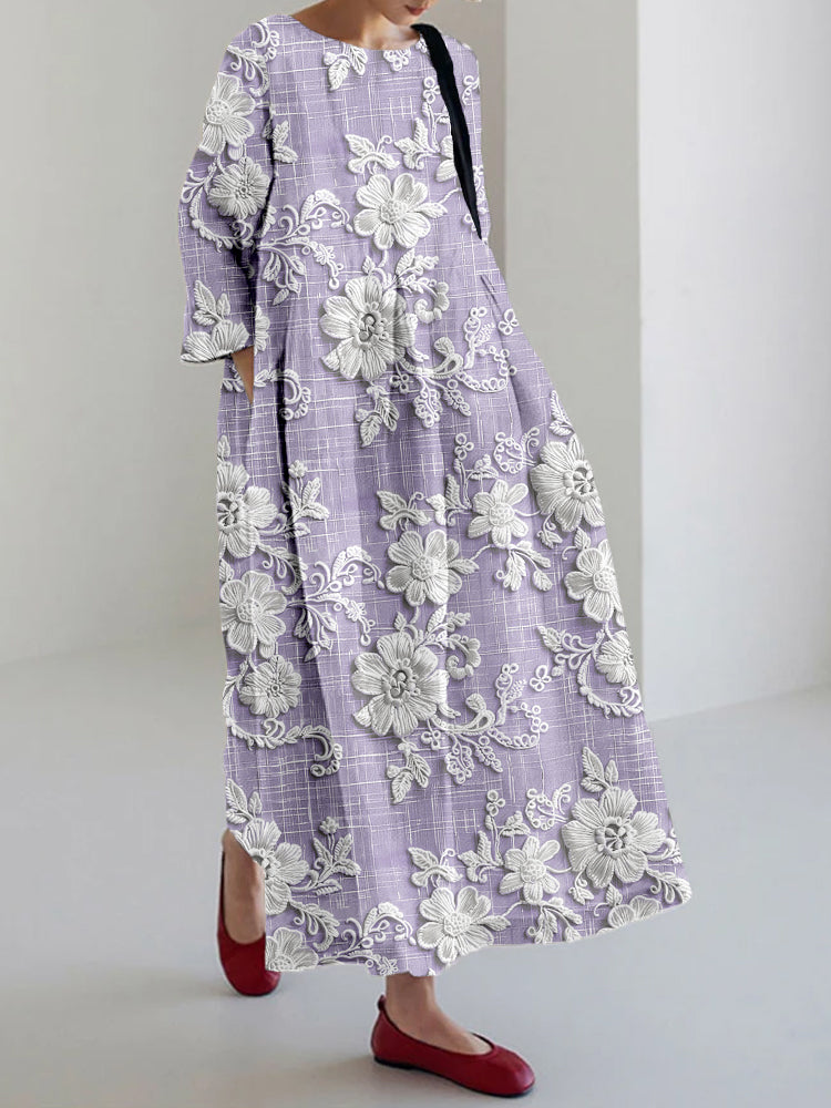 Anovia™ | Graceful Printed Dress