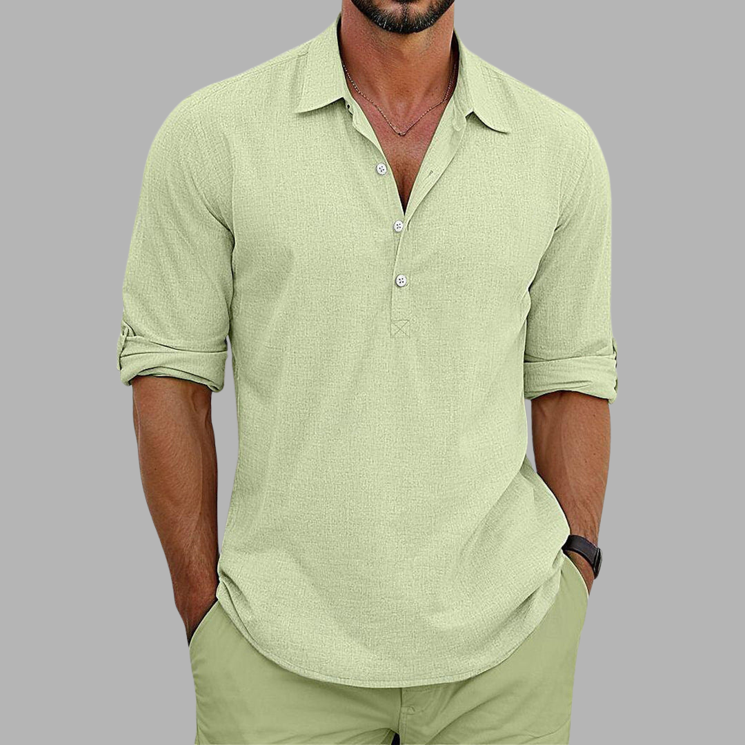 Elias | Elegant Linen-Cotton Shirt for Luxury and Comfort