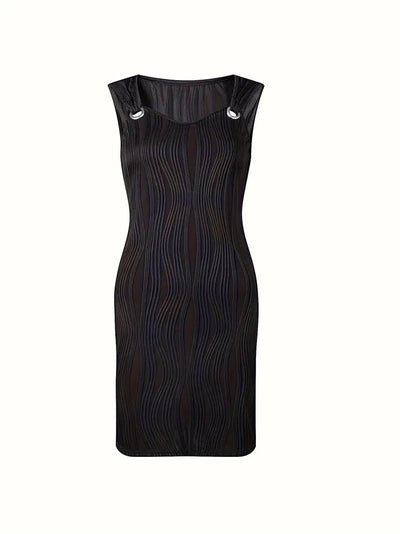 Alena | Striped Midi Dress