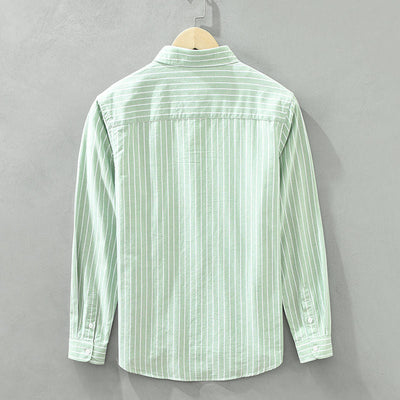 Stefan | Classic Striped Cotton Shirt for Elegance and Comfort