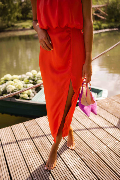 Anavella™ - Elegant Summer Midi Dress with a Flowing and Refined Design