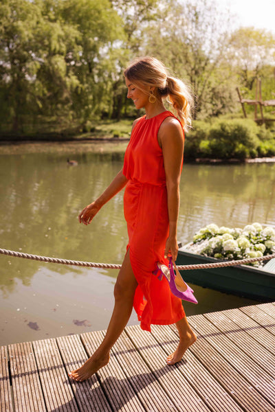 Anavella™ - Elegant Summer Midi Dress with a Flowing and Refined Design