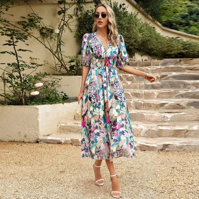 Lily™ - Robe d'été élégante à fleurs
