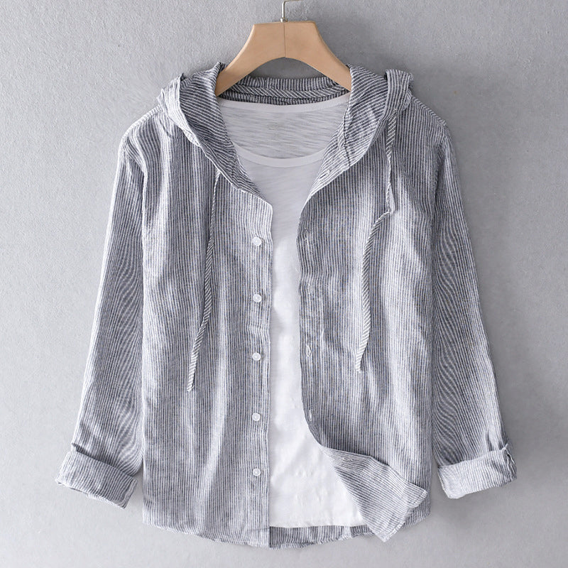 Tirok | Hooded cotton blouse