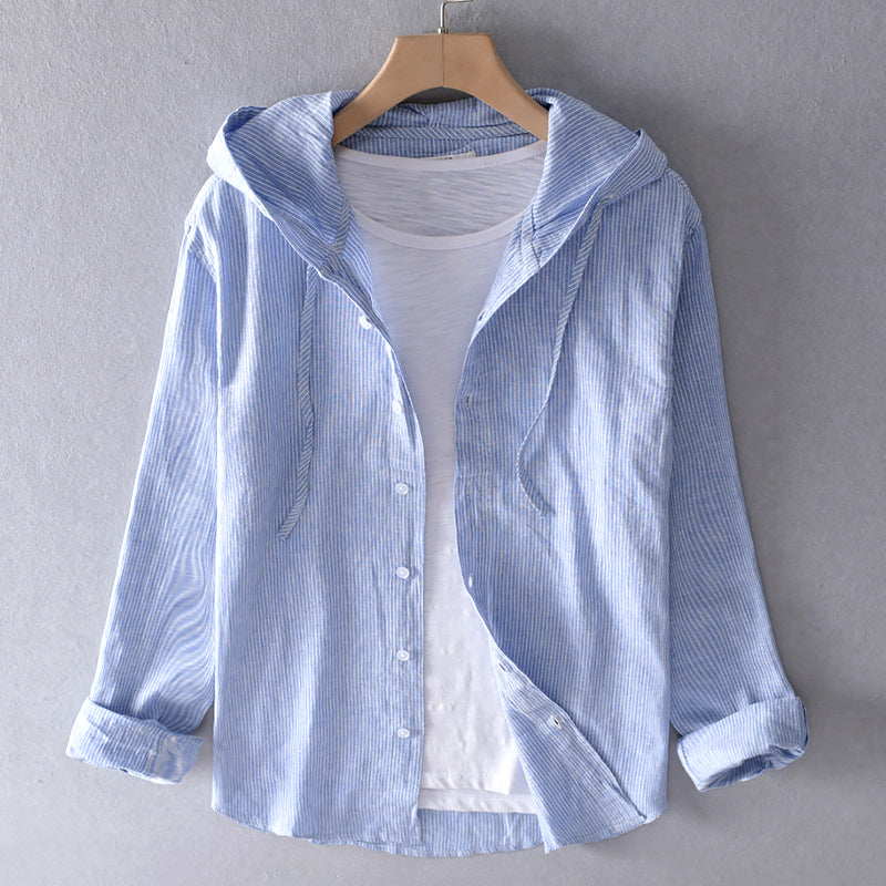 Tirok | Hooded cotton blouse