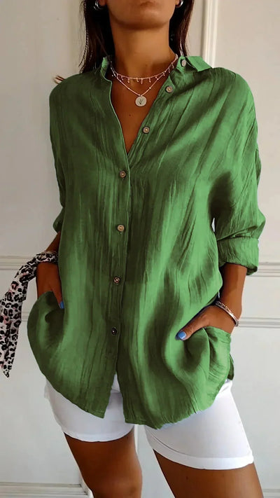 Auberis™ - High quality cotton blouse