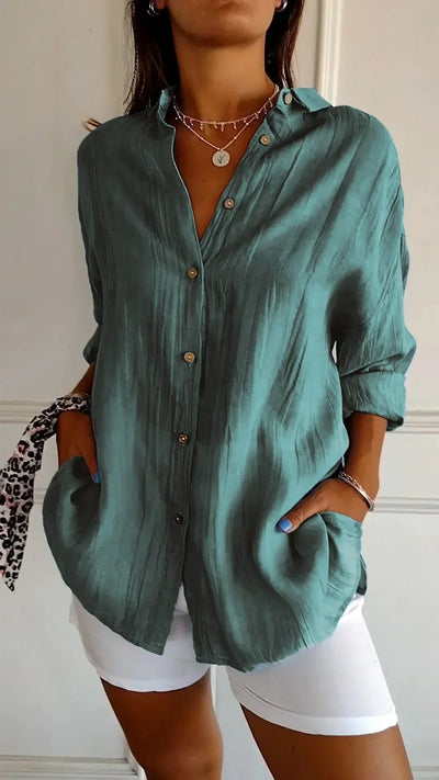 Auberis™ - High quality cotton blouse