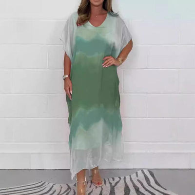Magalie™ - Women's Dip Dye Chiffon Dress