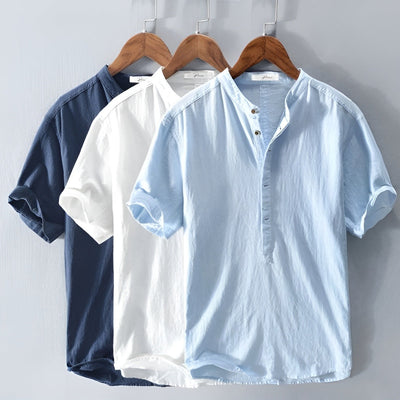 Gustav | Linen Blend Summer Shirt for Lightness and Comfort